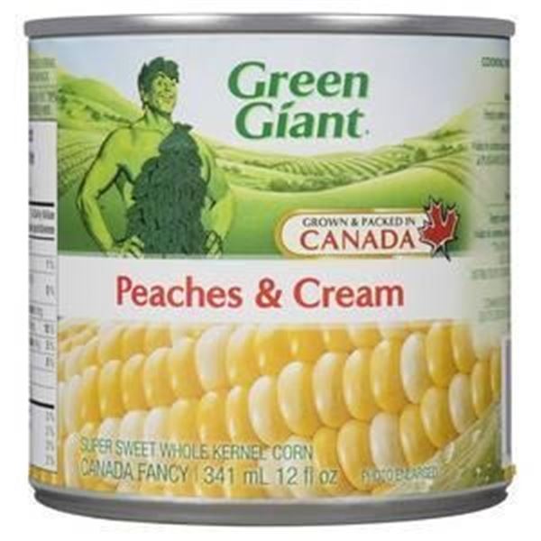 Green Giant Peaches & Cream Corn, 341 mL Cans, Set of 6