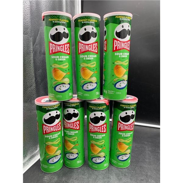 Pringles Sour Cream & Onion Flavored Chips, 156g x 7