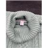 Image 2 : Amazon Essentials Cable Knit Turtleneck Sweater in Green, Size Large