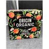 Image 2 : Origin Organic Peach Sparkling Water, 6 Cans, 355ml Each