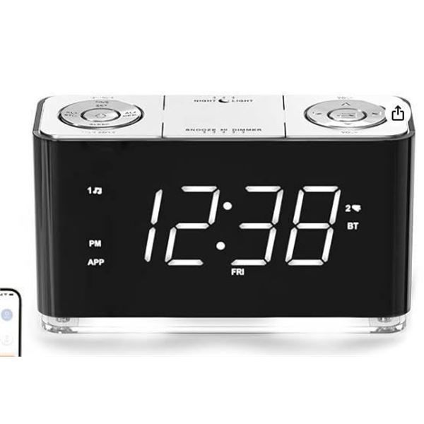 iTOMA CKS207 Alarm Clock Radio with 1.4-inch Display