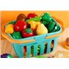 Image 1 : Plastic Toy Vegetable and Fruit Set with Basket