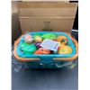 Image 2 : Plastic Toy Vegetable and Fruit Set with Basket