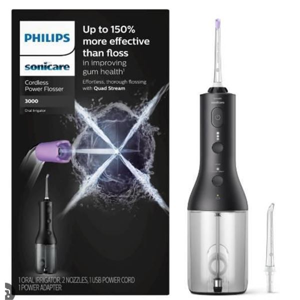 Philips Sonicare Cordless Power Flosser 3000 with Quad Stream Technology