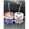 Image 1 : Chucky And Pennywise Plastic Tumbler Cups with Straws