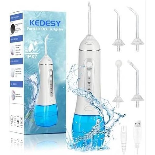 Kedesy Portable Oral Irrigator With IPX7 Waterproof Design