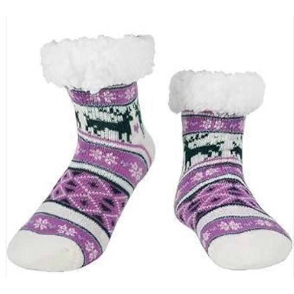 BenSorts Kids Winter Socks Style BS-A66-PUML-S, Size S, Multicolor