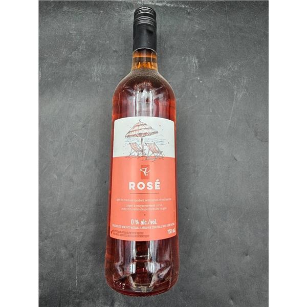 750 mL Alcohol-Free Rose Wine Bottle, 0 Percent Alcohol by Volume