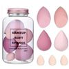 Image 1 : Makeup Soft Sponge Set with 7 Pieces in Transparent Container