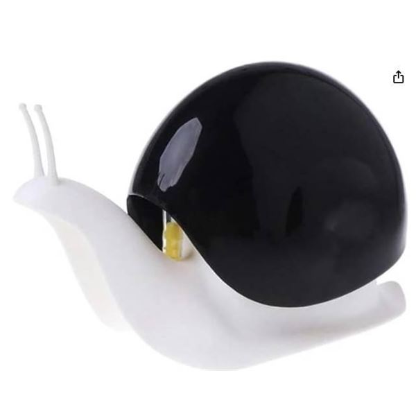ESCAR Soap Dispenser, Snail Design, Black and White, 120ML Capacity