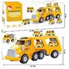 Image 1 : Double-Decker Detachable Construction Vehicles Toy Set