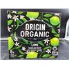 Image 2 : Origin Organic Lime Sparkling Water, 6 x 355 mL Cans