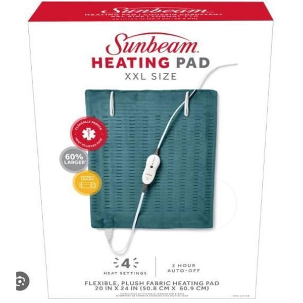 Sunbeam Heating Pad XXL Size, 20 in x 24 in,