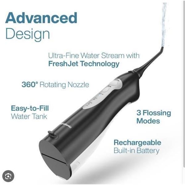 AquaSonic Aqua Flosser with Rechargeable Technology and 3 Modes