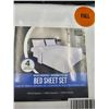 Image 2 : Utopia Brushed Microfiber Bed Sheet Set – Full Size – 4 Pieces – White
