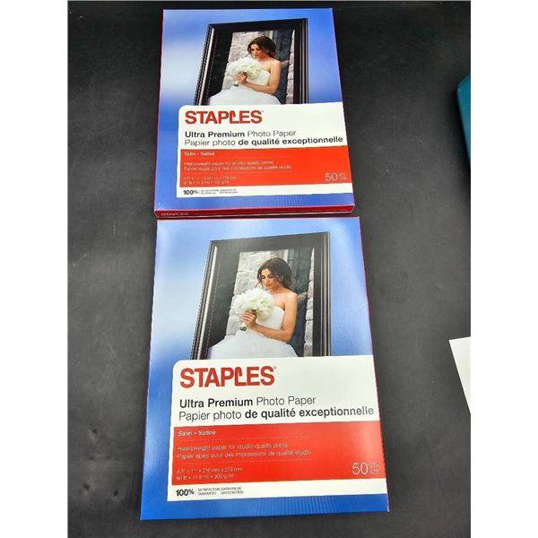 Staples Ultra Premium Photo Paper, Satin, 8.5 x 11 Inches – 2×50 Sheets,