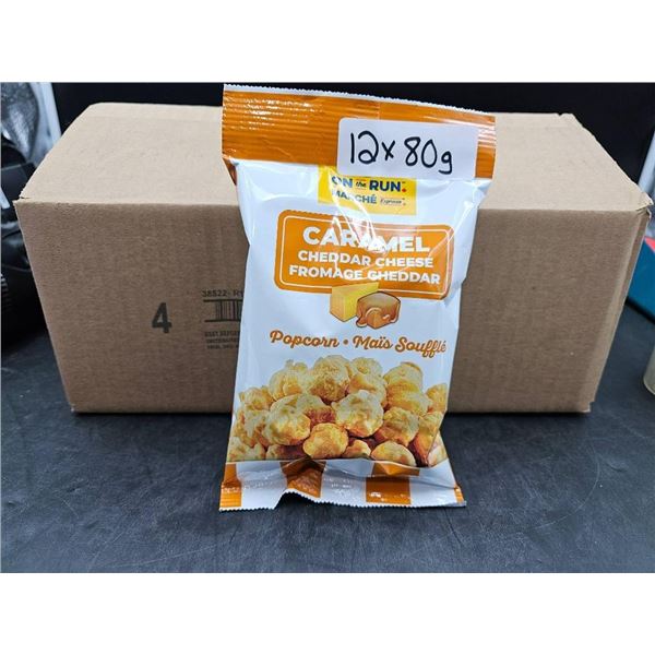 Lot of 12 x 80 g Caramel Cheddar Cheese Popcorn Bags