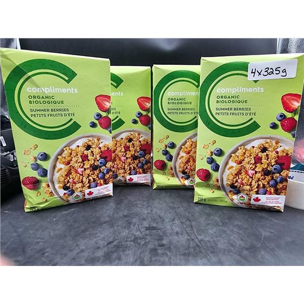 Complement Summer Berries Organic Cereal 4 x 325g