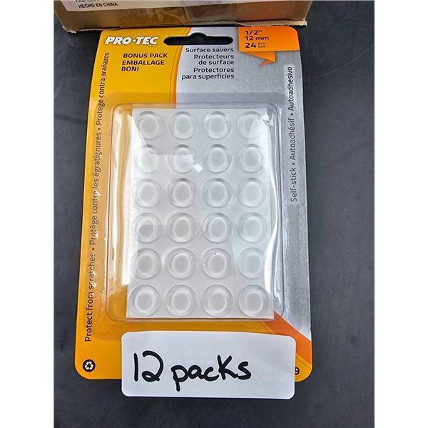 Pro-Tec 1/2-inch Surface Saver Protectors, 12 Packs