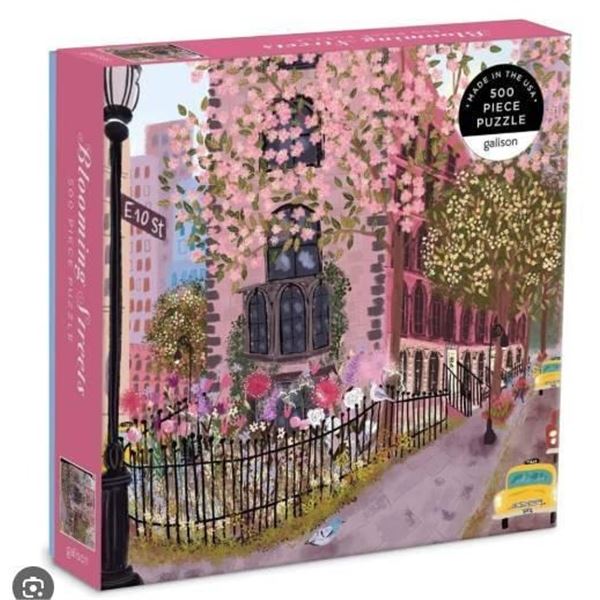 500-Piece ‘Blooming Streets’ Jigsaw Puzzle by Eeboo