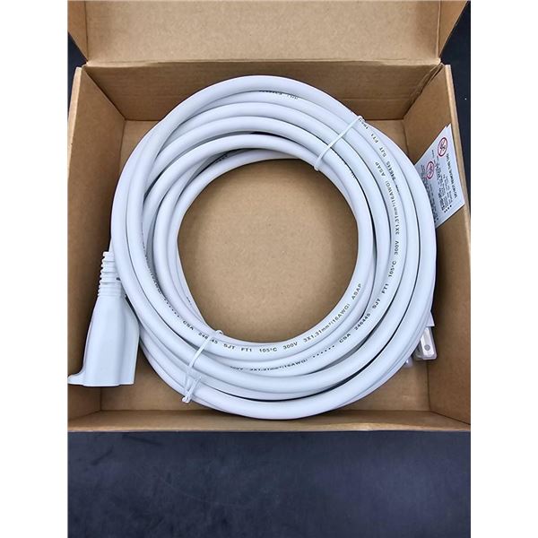 AmazonBasics 25 Ft Extension Cord – US Plug – White