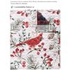 Image 1 : Greenland Home Cardinal Plaid Winter Wonderland Quilted Holiday Throw Blanket