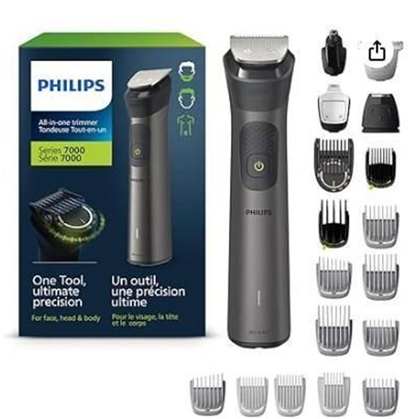 Philips Series 7000 All-in-One Trimmer with 21 Tools for Face, Head, and Body