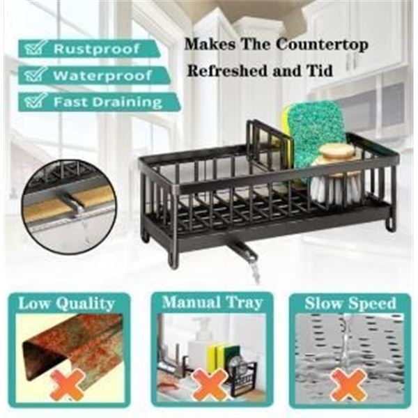 Sponge Drain Rack with Metal Construction