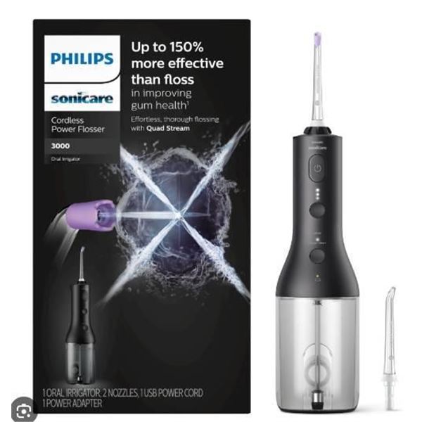 Philips Sonicare Cordless Power Flosser 3000 with Quad Stream Technology