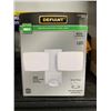 Image 2 : Defiant 360-Degree White Motion Activated Battery Powered Outdoor 2-Head LED Security Flood Light 90