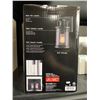 Image 3 : Globe Electric 43532 Newbury 1-Light Outdoor Wall Sconce, Clear Glass Shade, Black Finish