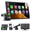Image 1 : Laviay Wireless Carplay Touchscreen with 4K Dash Cam, Portable 9” Apple Carplay & Android A