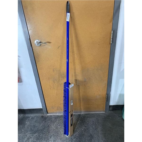 Mann Polypropylene Bristle Floor Broom with 24-Inch Head and Handle