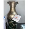 Image 2 : Casa Decor Metallic Vase with Textured Design