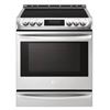 Image 1 : LG LSE4617ST 30-Inch Slide-In Electric Range with Glass Top 6.3 cu. ft. Smart wi-fi Enabled Inductio