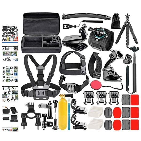 Husiway Action Camera Accessory Pack for GoPro, DJI, Xiaomi, and Other Cameras