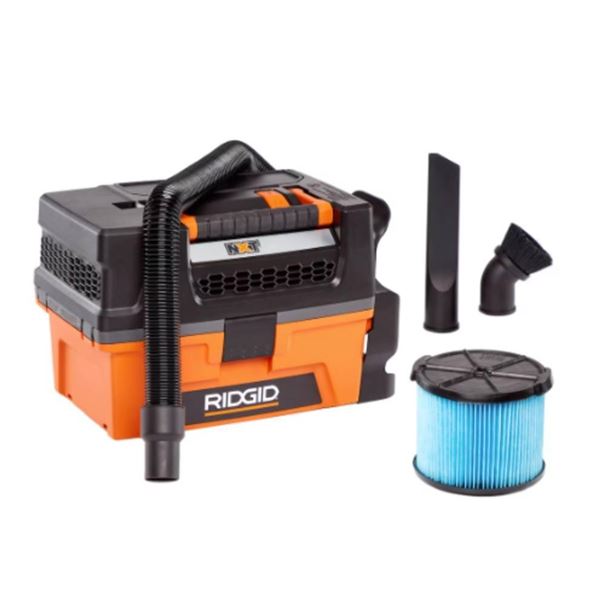 RIDGID 11 L (3 Gal.) 5.0 Peak HP NXT Portable Wet Dry Shop Vacuum with Expandable Hose and Accessori