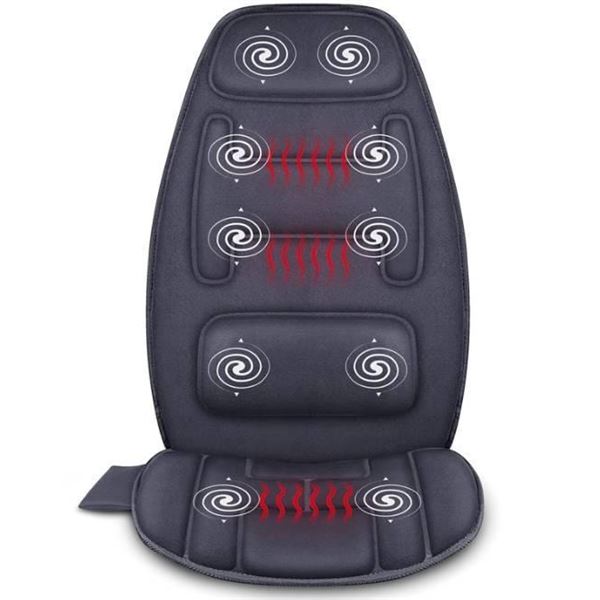 Snailax Vibration Back Massager with Heat, Seat Massager with 8 Vibrating Motors & 5 Modes [x=#8211/