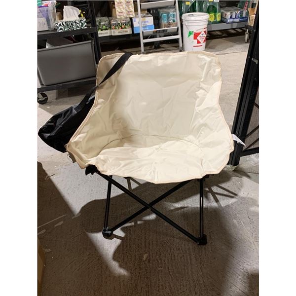 Portable Folding Chair with Carrying Bag and Mesh Side Pocket