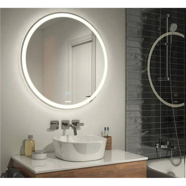 Artika Mateo 28 in. LED Integrated (Front and Side Light) Mirror with Defogger