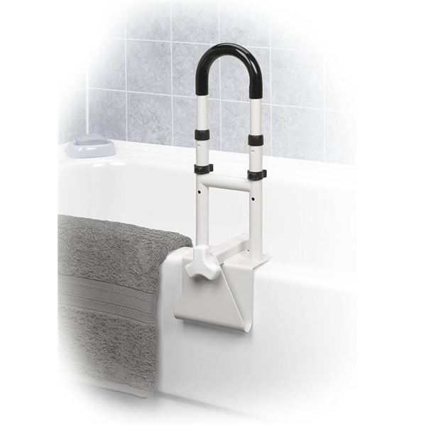 Drive Adjustable Height Bathtub Safety Rail with 300 Lbs Weight Capacity