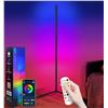 Image 1 : Corner Floor Lamp,64″ RGB LED Floor Lamp with 16 Million Colors,DIY Lighting Mode,Music Syn