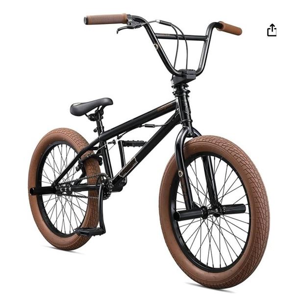 20-Inch Mongoose Legion L20 BMX Bike, Black