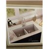 Image 4 : Allen + Roth Double Bowl Dual-Mount Kitchen Sink Model 5069408/73215004