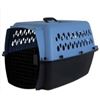 Image 1 : Plastic Pet Carrier With Metal Door and Ventilation Holes Medium Dog or Large Cat size