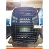 Image 2 : Plastic Pet Carrier With Metal Door and Ventilation Holes Medium Dog or Large Cat size