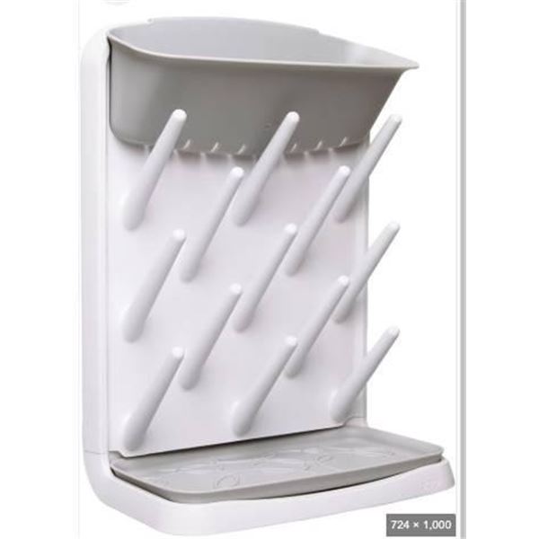 Bottle Drying Rack with Microfiber Drying Mat and Cleaning Brush