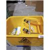 Image 3 : Yellow Wet Floor Caution Bucket With Wringer and Metal Handle