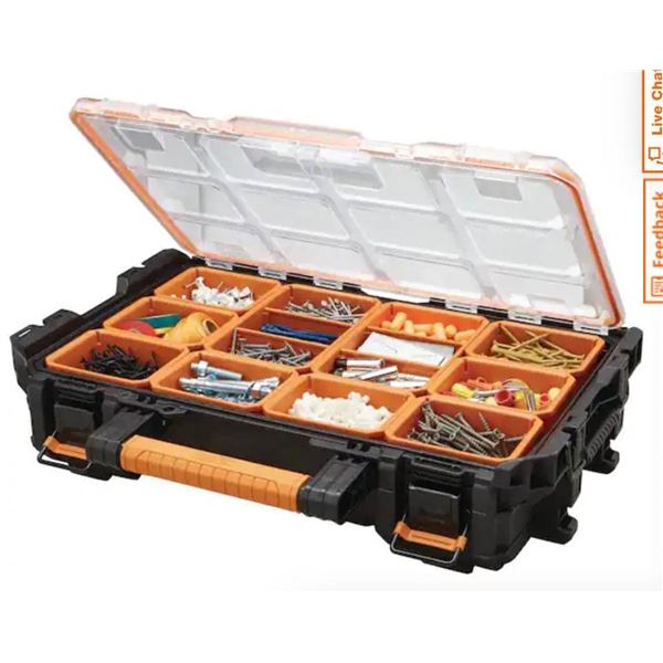 Ridgid Pro Gear Organizer with Removable Compartment Trays