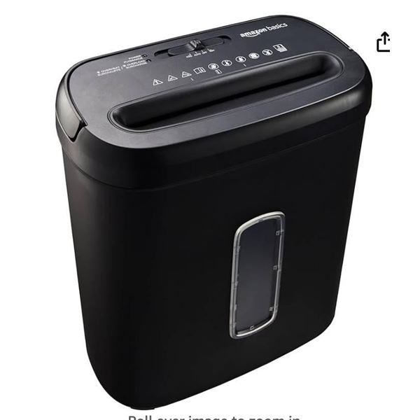 Amazon Basics Cross-Cut Paper and Credit Card Shredder